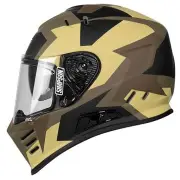 Venom Comanche Green Brown ECE22.06 Full Face Helmet