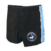 NRL Cronulla Sharks Men's Retro Supporter Shorts - Size 4XL