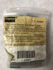 25 Zinc Plated Copper Swage Sleeves for Wire Rope Cable 5/32" (3881)
