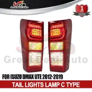 For Isuzu DMax D-Max Ute 14~19 Pair of LH+RH LED Tail Lights Rear Lamps Red (for: Isuzu)