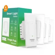 Smart Switch,Smart Wi-Fi Light Switch for Lights Works with Alexa and Google