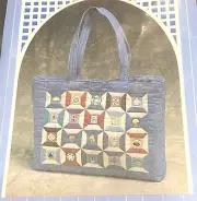 PIN CHARM BUTTON COLLECTOR'S QUILTER'S BAG Quilt Pattern THREAD SPOOLS 15x12