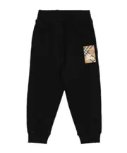 Burberry Kids Check Label Jogging Pants 8Y,6Y,4Y,14Y,12Y,10Y black