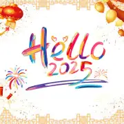 New Year Window Clings Hello 2025 Static Glass Decal New Year Window Decals