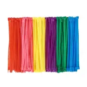 600 Pcs Multi Colored Zip Ties 4 Inch Small Cable Zip Ties for Home Office