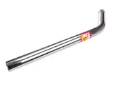 S&M Bikes 22.2mm (7/8") old school style LAYBACK seat post (14" long) CHROME