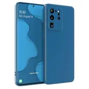 MCC For Samsung Galaxy S20 Ultra Soft Liquid Silicone Shockproof Case Cover G988 [Dark Blue]