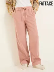 FatFace Ashby Pink Wide Leg Trousers (E84515) | $127
