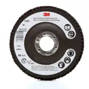 3M Flap Disc 747D, TN, T27 Quick Change, 4-1/2 in x 5/8-11, 80, 10 per case