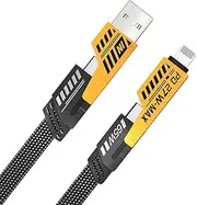 4 in 1 Convertible USB Cable 2Pack 2M, 65W Nylon Braided USB C Metal Fast Charging Data Cable，Multiple Charge Cable for iPhone 15/14/13/iPad/MacBook Pro/Airpods/Android Phone