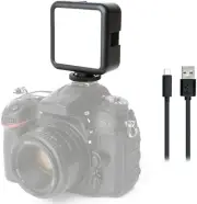 Movo LED XS Portable Rechargeable LED Video Light with Soft Light Diffuser