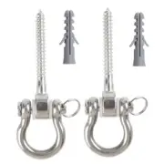 Swing Hangers Swing Set Hooks M8 Heavy Duty 180° Stainless Steel Hammock4347
