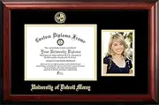 NCAA Detroit Titans Unisex University Of Detroit Mercy 11 x 8.5 Inches Gold Embossed Diploma Frame with 5 x 7 Inches Portrait Gold Embossed Diploma Frame with 5 x 7 Inches Portrait Brown One Size