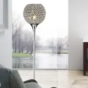 Led Floor Lamps For Living Room Modern Chrome Finish Silver Crystal Floor Lamp With E27 Bulb Base An
