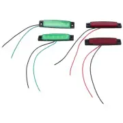 4Pcs Red Green Boat Navigation LED Lights Stern Lights Boats Starboard3212