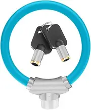 Milisten Lock Steel Cable Horseshoe Lock for Bicycles Durable Cycling Parts Theft Design for Outdoor Riding Blue