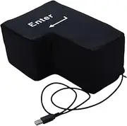 Baychon Super Sized Giant Enter Key USB Big Enter Button Stress Reliever Desk Punching Bag Office Nap Laptop Pillow
