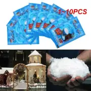 1~10PCS 1bag Fake Snowflakes Snow Instant Absorbant Polymer Christmas Wedding De