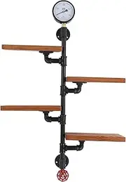 Retro Style Industrial Pipe Shelving Decorative Shelf for Home Bedroom Living Room