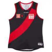 Essendon Bombers AFLW 2023 S8 COTTON ON Youth Home Guernsey by Sporting House