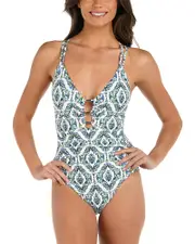 La Blanca Deja-Blue One Piece Swimsuit
