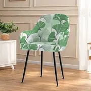 Stretch Floral Dining Chair Cover ElasticHigh Back Dining Chair Cover with Floral Pattern Easy to Fit and Remove Protects Against Spills and Stains Machine Was