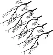 Versatile Decorative Branches 5 Pack Plastic Dry Twigs for Home Party Office Decor for Celebrations