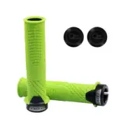 ENLEE 1pair Silicone Bicycle Covers Lockable Cycling Grips With Handlebar Blocki