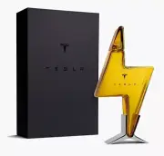 Tesla Tequila Decanter EMPTY Bottle w/ Stand Box Limited Edition Collectible