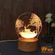 【iSFun】立體雕刻＊圓實木3D療癒造型夜燈/款式可選