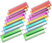 VILLFUL 16pcs Highlight Strips Book Tracking Marker Overlay Bookmark Reading Strip