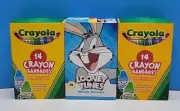Lot Of 3 Boxes - Band-Aid Looney Tunes & Crayon Adhesive Bandages.
