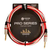 Carson Cable Co Carson Pro Series 5ft Jumbo Speaker Cable with Straight Jacks, 13-Gauge
