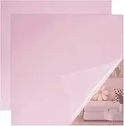 OLYCRAFT 2Pcs Rose Gold Mirror Acrylic Sheets 30x30x0.3 cm Acrylic Reflective Mirror Sheets Laser Cut Acrylic Sheets Square Acrylic Sheets for Crafts DIY Laser Cutting Decoration Photography