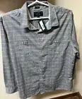 NWT Even Tide Men's Plaid Shirt Stitchfix Myles Coastal Doublecloth Sz XXXL