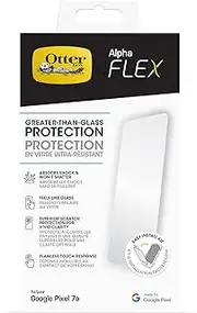 [Otterbox] Alpha Flex Antimicrobial Screen Protector for Google Pixel 7A 5G, Clear, 6.1 Inch Size