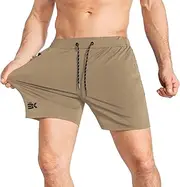[BROKIG] Mens Lightweight Gym Sport Shorts, Running Quick Dry Athletic Workout Shorts for Men with Pockets