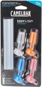 eddy+ Kids 4-pack, Bite Valve and Straws, Multi Color Visit the CamelBak Sto