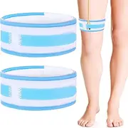 Thinp Pack of 2 Fixing Straps for Catheters, Urine Drainage Bag, Leg Strap, Catheter Attachment Strap, Adjustable Catheter Strap, Leg Urine Bag, Tube Holder, Leg Bag Straps, for Leg Catheter Fixation