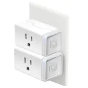 2PK Smart Home Smart Plug Wi-Fi Outlet Voice Control Work with Alexa Google Home
