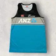 CANTERBURY - New Zealand BLACK CAPS Training Singlet - Mens MEDIUM - (Brand New)
