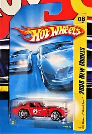 Hot Wheels 2008 New Models #8 Corvette Grand Sport Red w/ PR5s