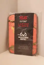 Realtree APC Pink Camo Laptop Sleeve, Computer Protector Neoprene 15.6" New