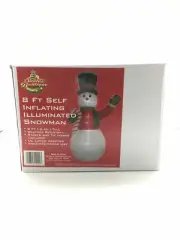8 FT SELF INFLATING ILLUMINATED SNOWMAN