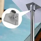 Sleek Metallic Finish Pipe Adapter Designed for Starlink For Gen 3 Usage