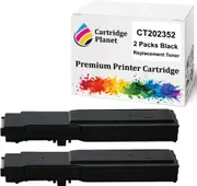 2 Pack Black Compatible Toner Cartridge for Fuji Xerox CT202352 (11,000 Pages) for Fuji Xerox DocuPrint CM415AP CM415 P225 M225 M265 P265