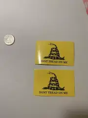 Don’t Tread On Me 2”x3” Stickers 2pcs