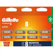 Genuine Gillette Fusion5 Power Value Pack 8 Shaving Blades Cartridges Fusion 5