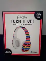 Packed Party Turn It Up Wireless Headphones Bluetooth Built in Microphone