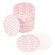75Pcs 58mm/2.28" Adhesive Round PS Pressure Sensitive Seals Red Text, White